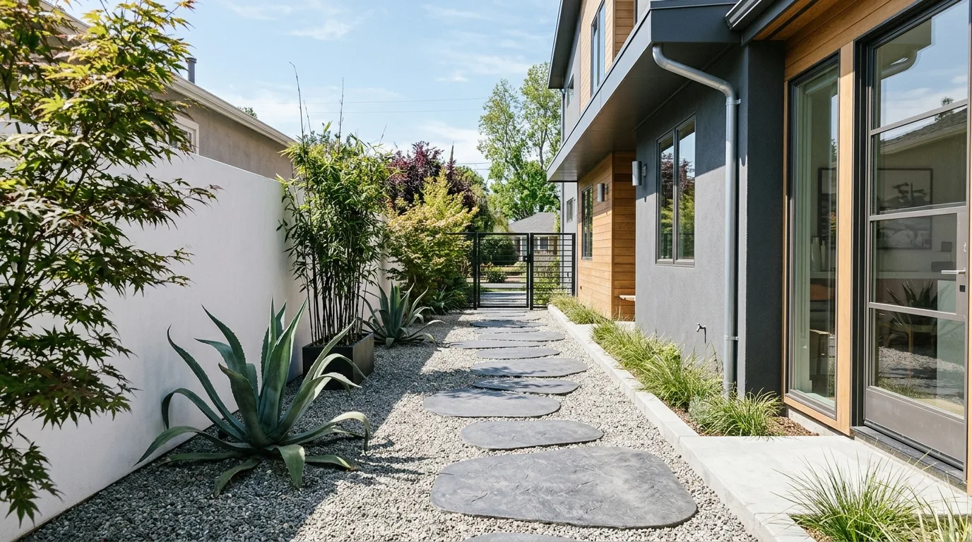 Decorative Narrow Side Garden